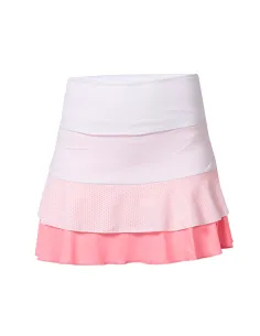 Falda Black Crown Marta Marrero 02 Arucas Blanco/Coral | Ofertas de pádel